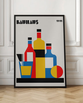 Bauhaus Wine Print Poster