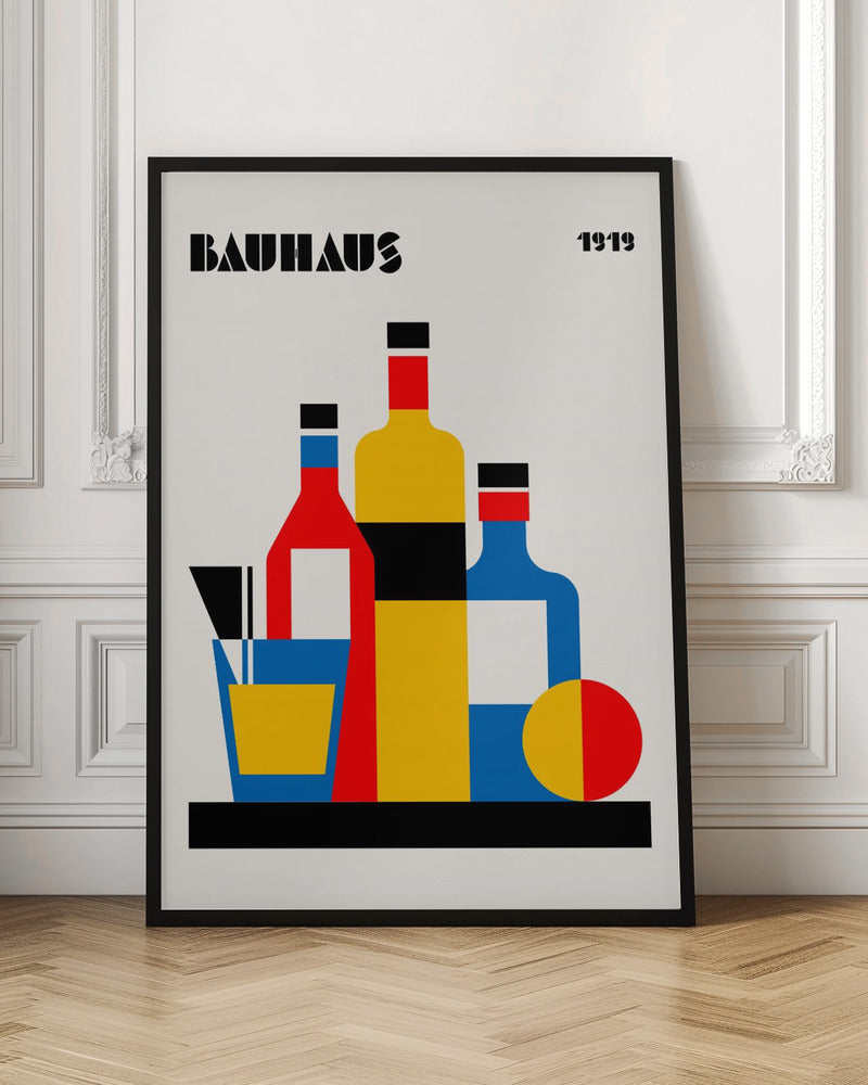 Bauhaus Wine Print Poster