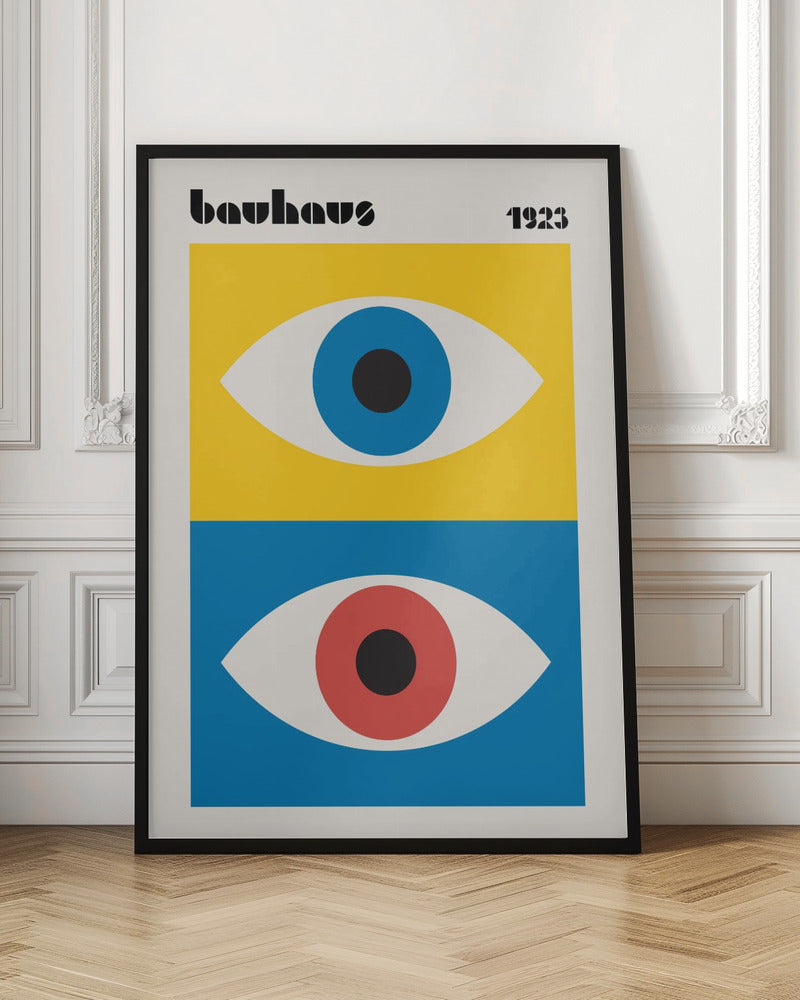 Bauhaus Eyes Abstract Poster