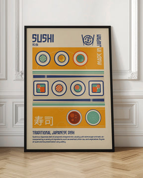 Sushi Japanese Food Print Poster