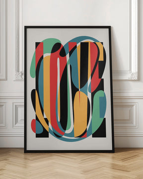 Love Abstract Design Poster