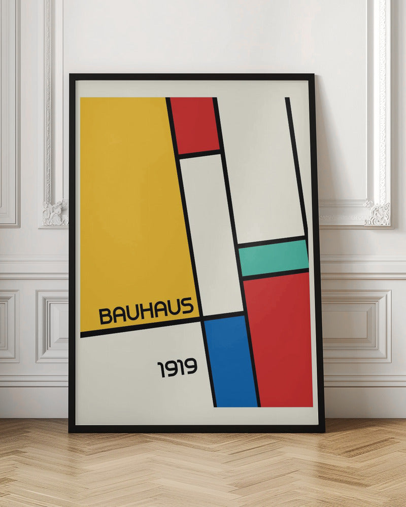 Bauhaus Geometric Design Retro Poster