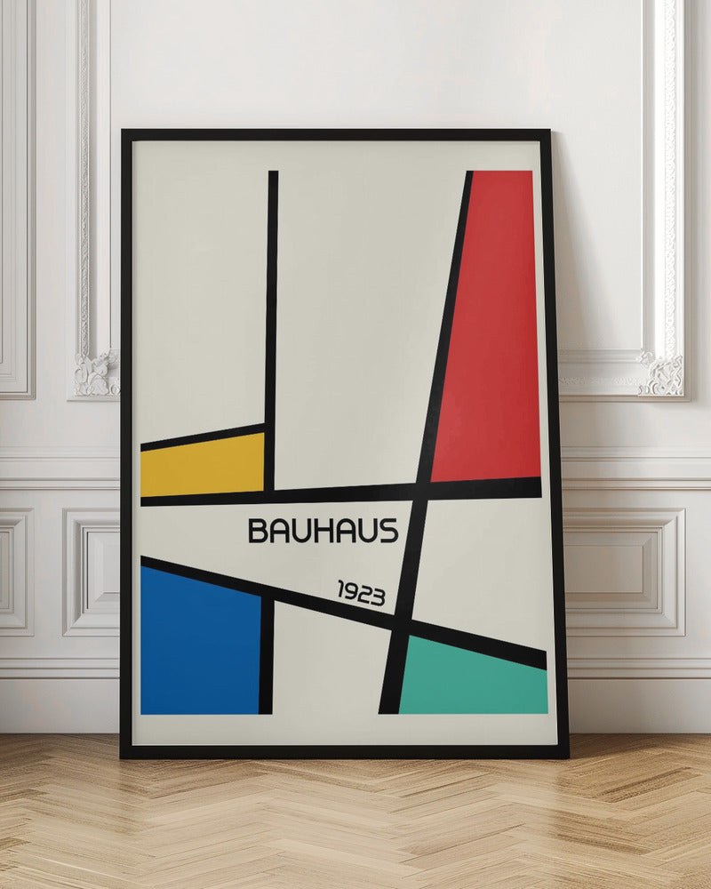 Bauhaus Geometric Design Retro Poster