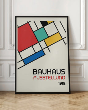 Bauhaus Geometric Design Retro Poster