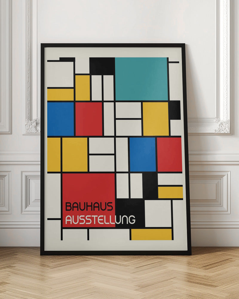 Bauhaus Geometric Design Retro Poster