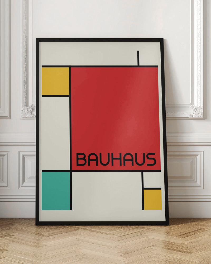 Bauhaus Geometric Design Retro Poster