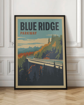 Blue Ridge Parkway Travel Print Poster