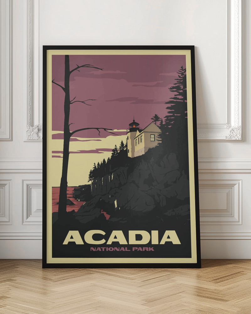 Acadia National Park Travel Print Poster