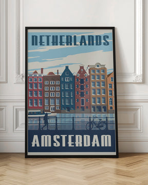 Amsterdam Travel Print Poster