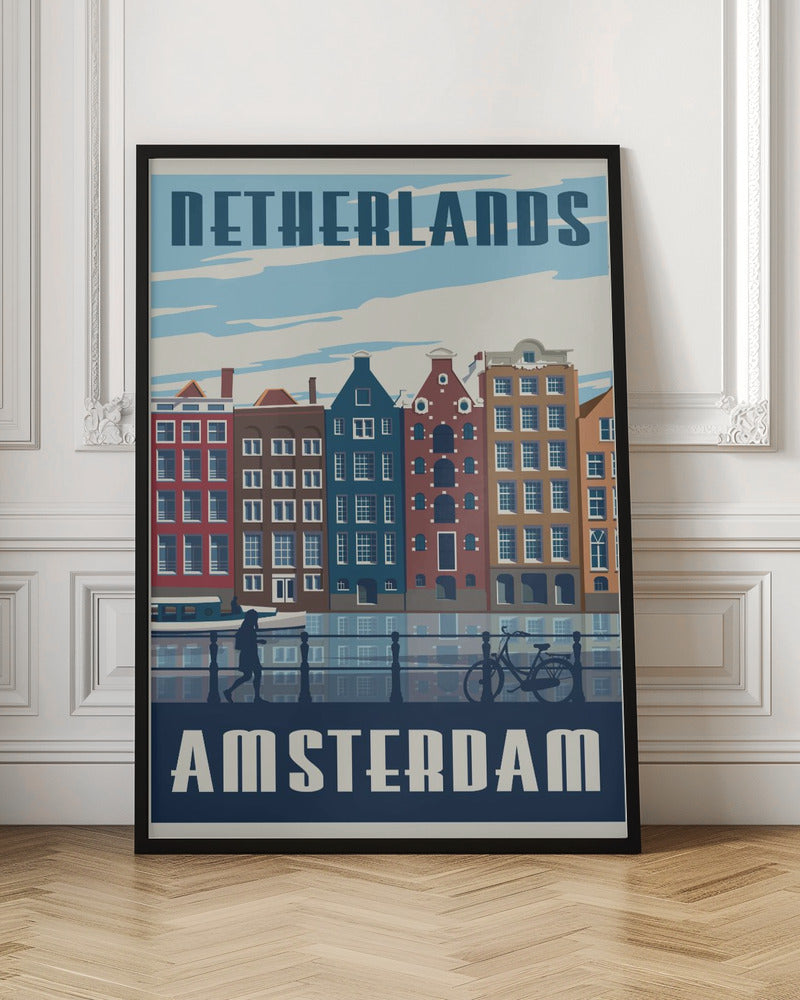 Amsterdam Travel Print Poster