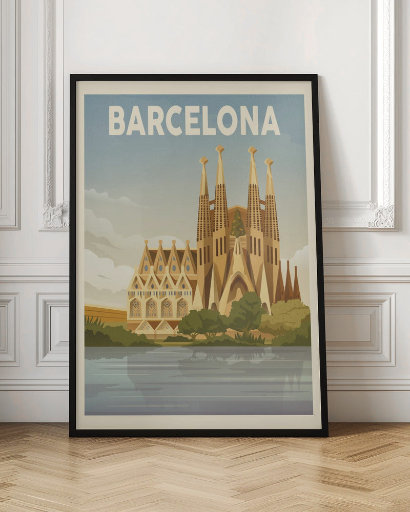 Barcelona Travel Print Poster