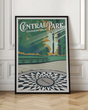 Central Park New York Travel Print Poster