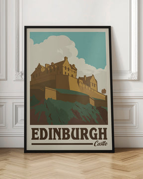 Edinburgh Castle Travel Print Poster