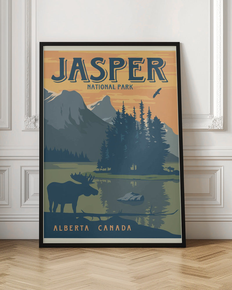 Jasper National Park Travel Print Poster