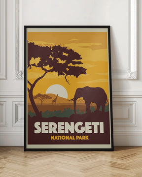 Serengeti National Park Travel Print Poster