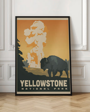 Yellowstone National Park Travel Print Poster