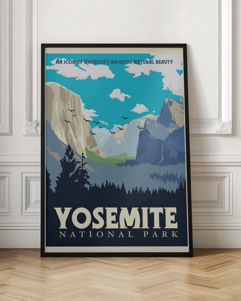 Yosemite National Park Travel Print Poster