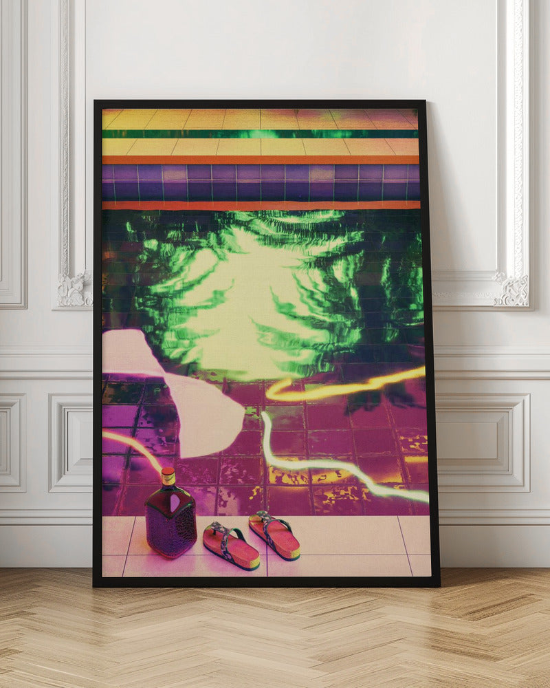 TROPICAL INDOOR POOL Poster