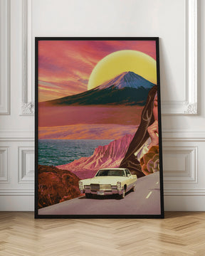 Retro Landscape Collage Poster