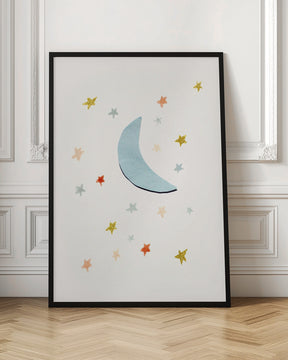 Moon & Stars Poster