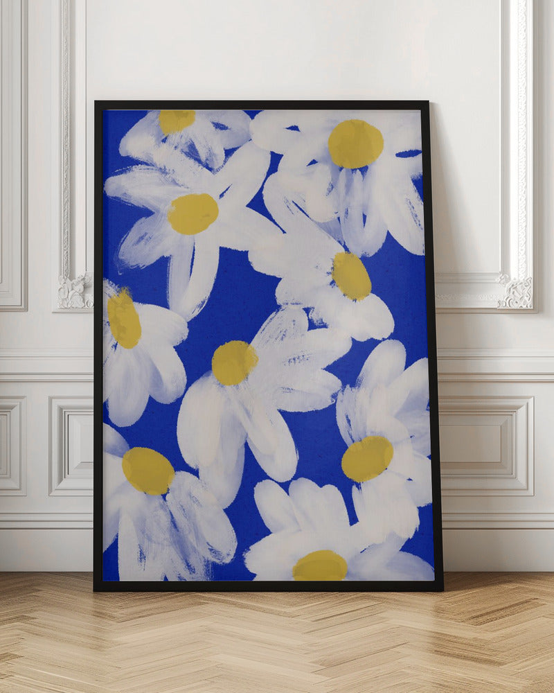 Floating Daisies Poster