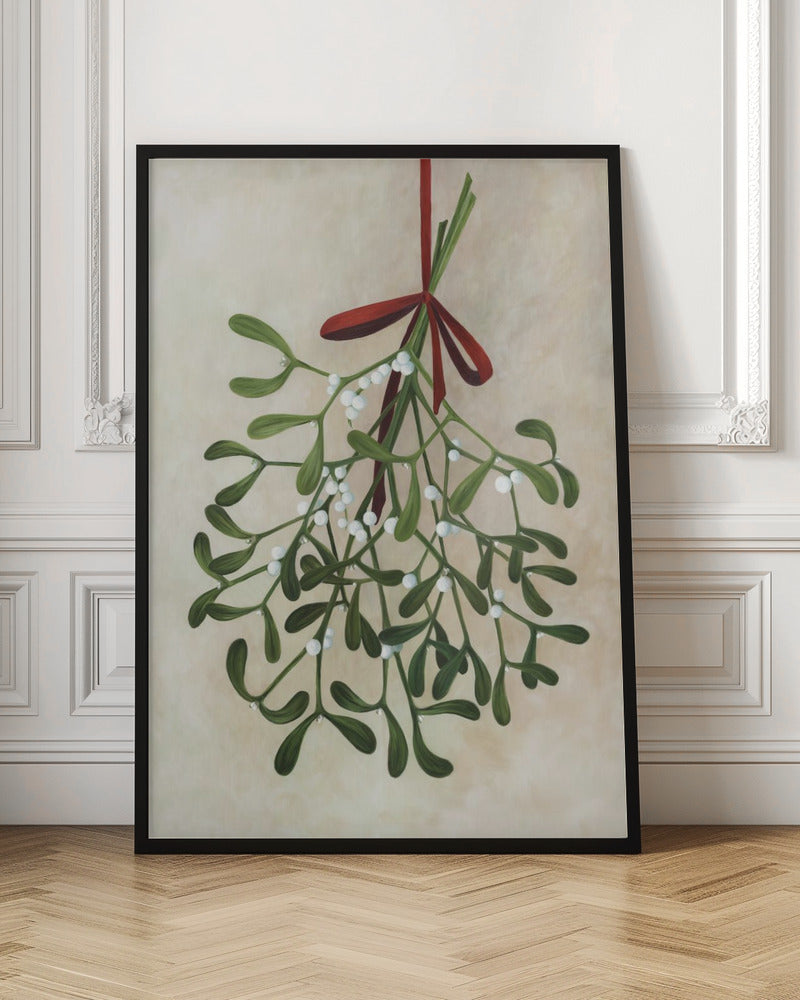 Mistletoe bouquet with bow Poster