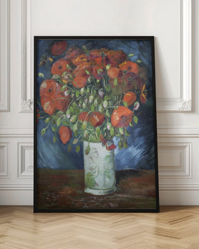 Vincent Van Gogh's Vase With Poppies (1886) Poster