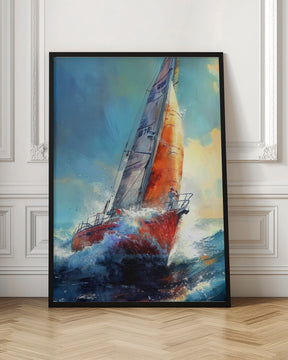 Yacht racing sport art 30 Poster