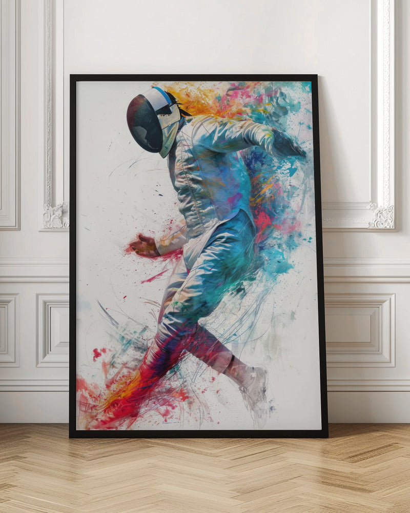 Fencing sport art #fencing #sport Poster