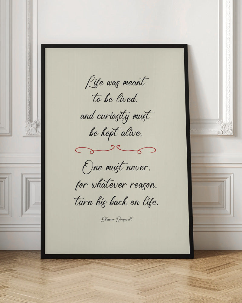 Eleanor Roosevelt quote Poster