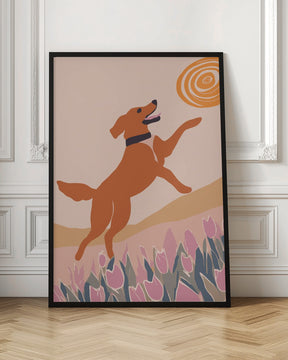 Frisbee Dog Poster