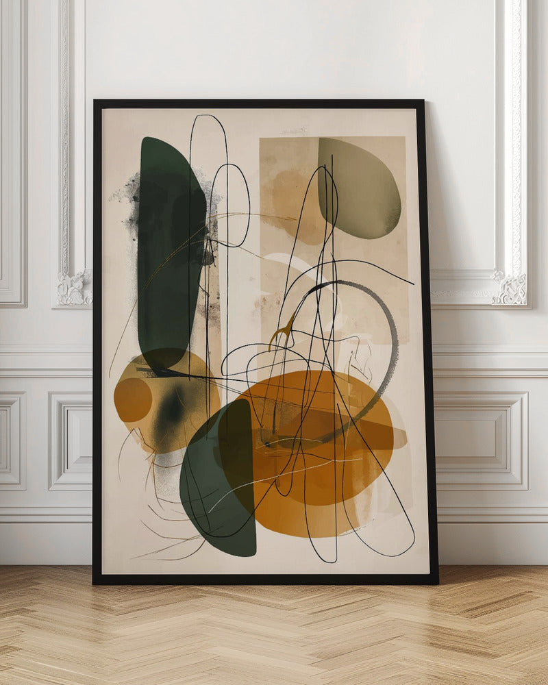 Abstract Beige No 1 Poster