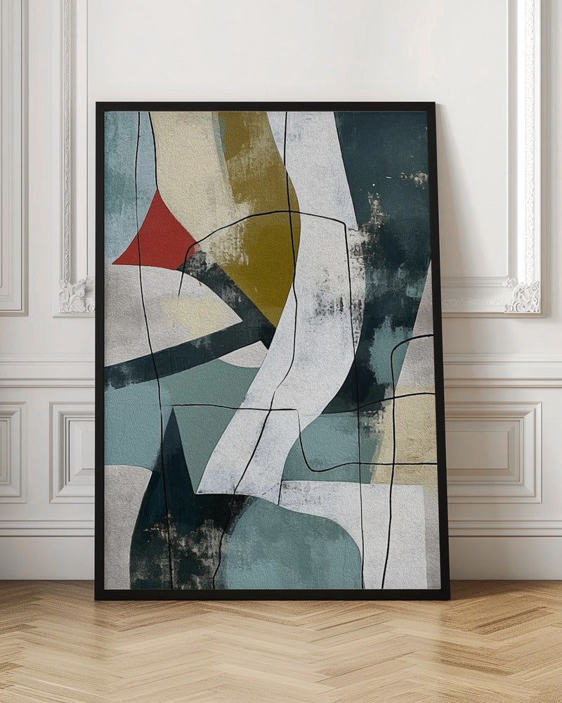 Abstract Fields No 2 Poster