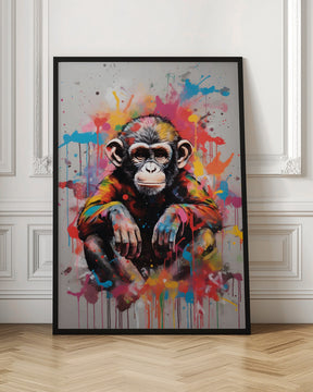 Monkey Pop Art Poster