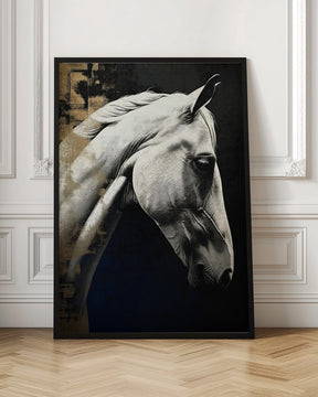 White horse Poster