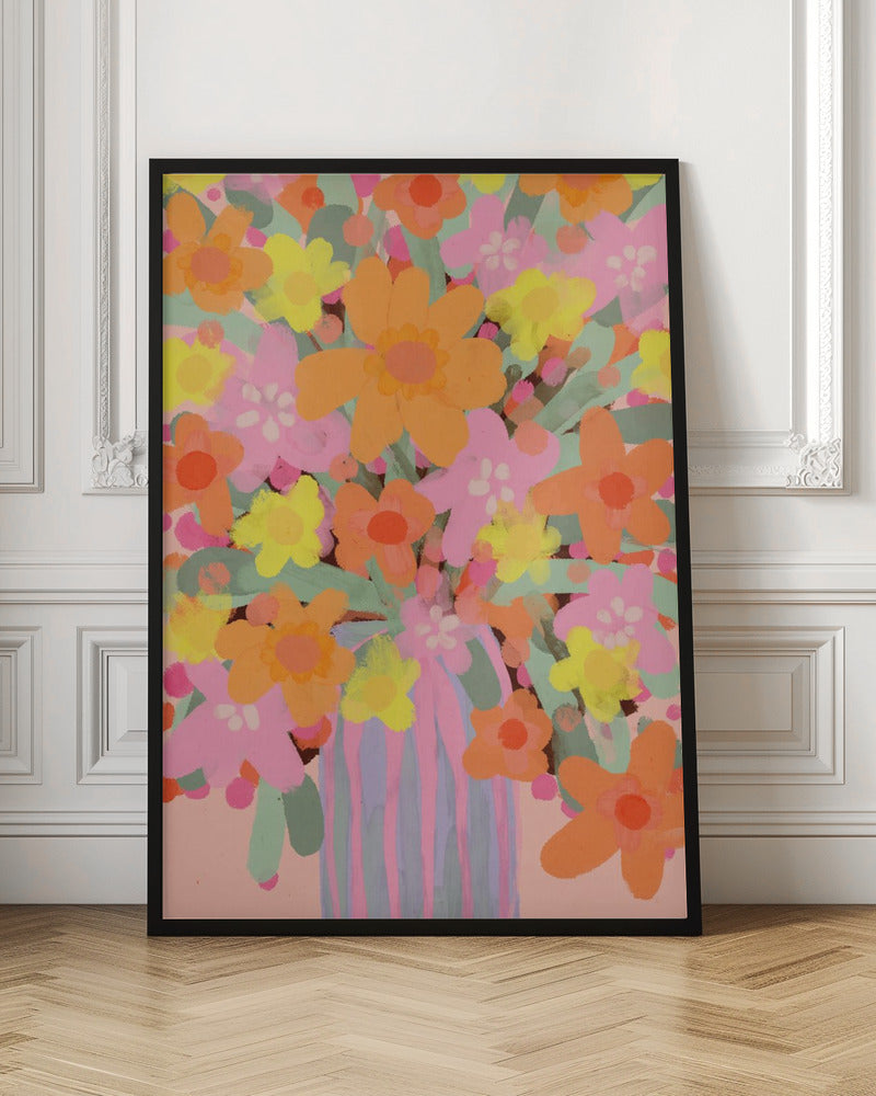 Neon Bouquet Poster