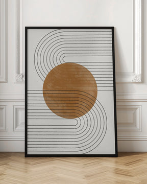 Beige and Brown Balance No.3 Poster