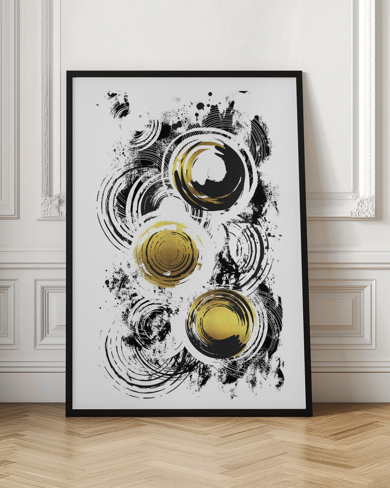 ABSTRACT ART Raving Circles Poster
