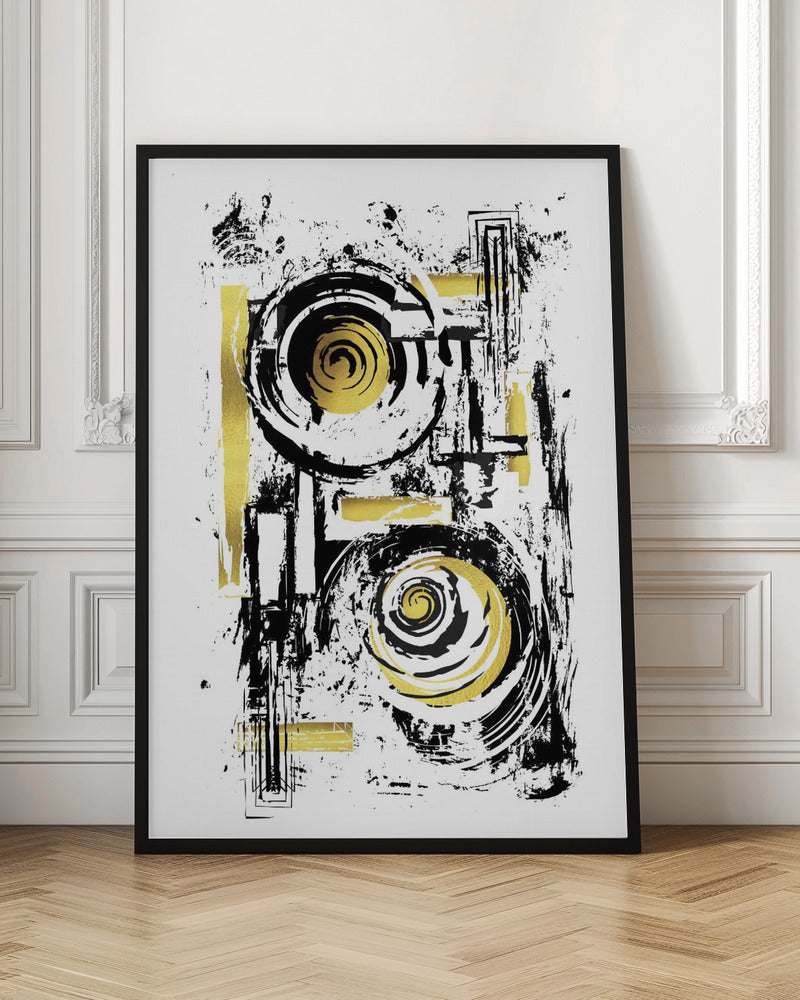 ABSTRACT ART Hard Working Poster