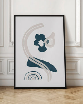 Abstract inky shapes no. 8 - Spring Awakening Poster