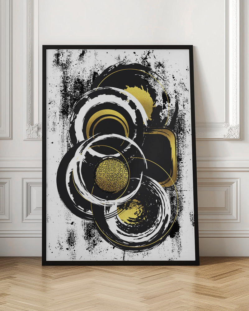 ABSTRACT ART Solid shapes Poster