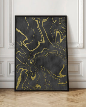 Golden Flows No. 11 Poster