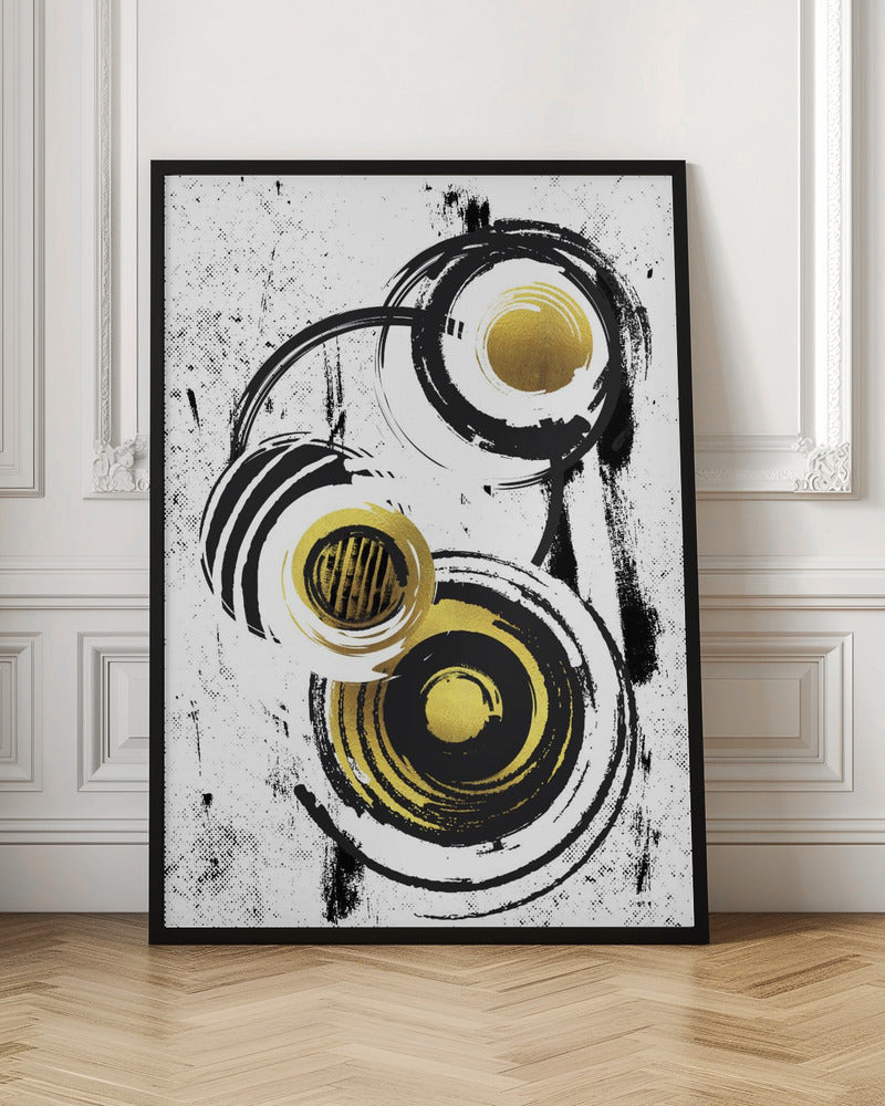 ABSTRACT ART Rotating circles Poster