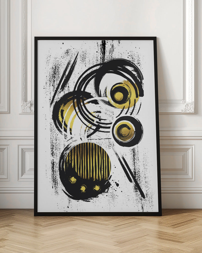 ABSTRACT ART Funky circles Poster