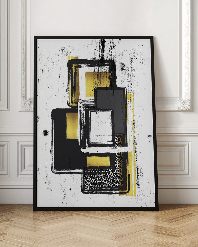 Abstract Painting No. 3 | gold Poster