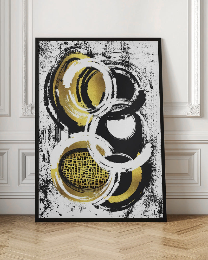 Abstract Painting No. 2 | gold Poster