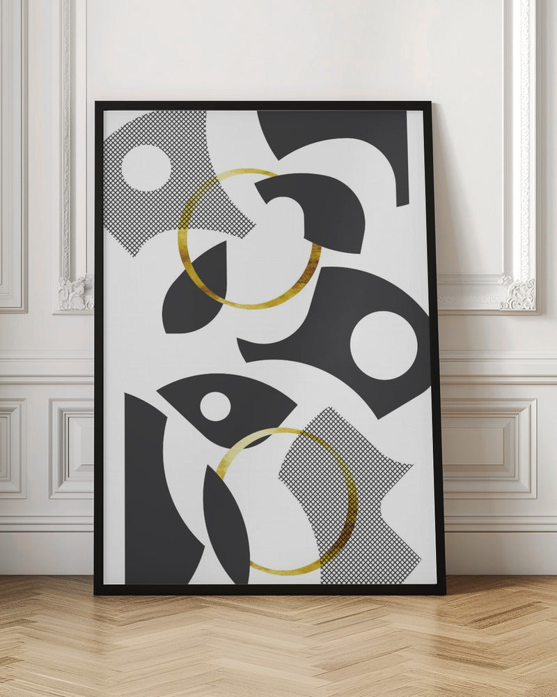 Cut Out Abstract No. 1 | gold Poster