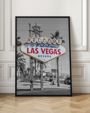 LAS VEGAS Sign - colorkey Poster