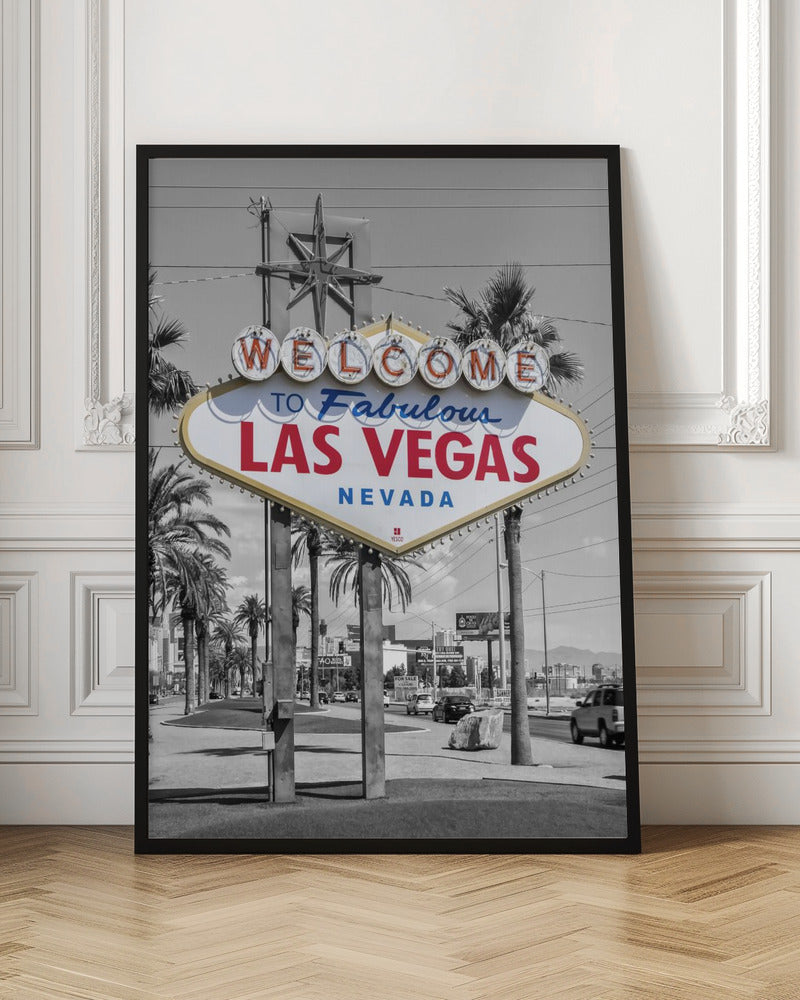 LAS VEGAS Sign - colorkey Poster