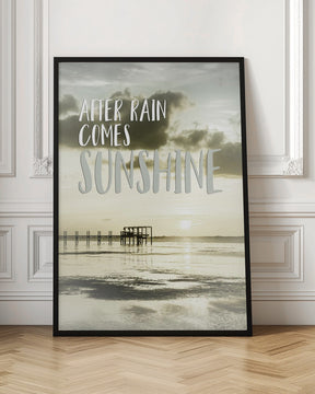 After rain comes sunshine | Sunset Poster